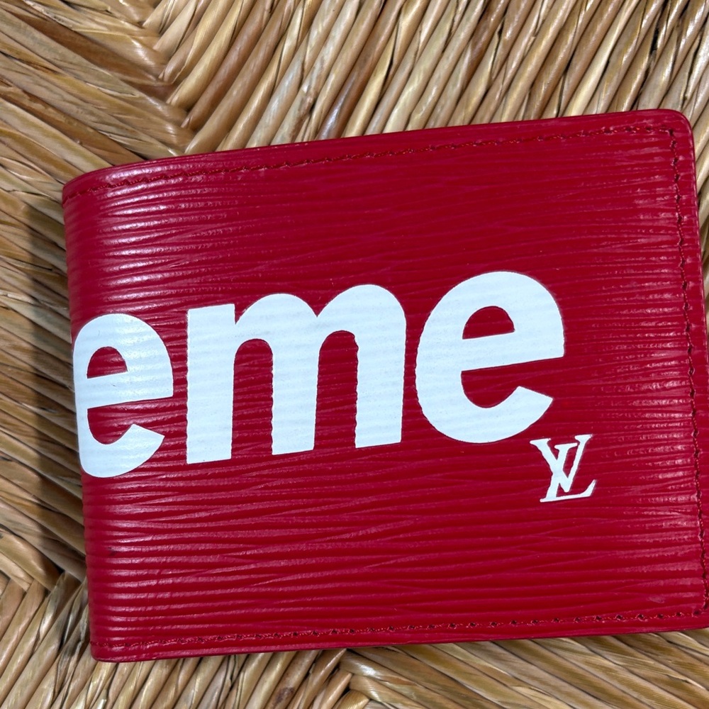 Louis Vuitton Red Epi Leather Wallet